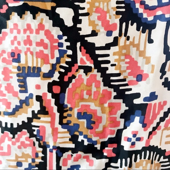 Comptoir Des Cotonniers 100% Silk Pattern Dress S - Picture 6 of 6